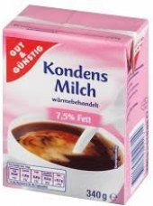 Mléko kondenzované 7,5 % Gut&Günstig Edeka