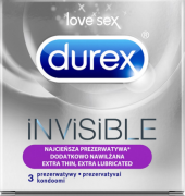 Kondomy Invisible Extra Lubricated Durex