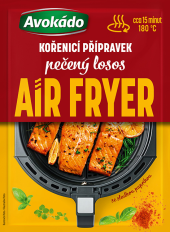 Koření Pečený losos Air Fryer Avokádo