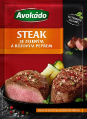 Koření Steak se zeleným a růžovým pepřem Avokádo