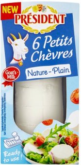 Kozí sýr přírodní Petits Chévres Président
