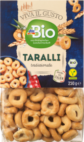 Krekry Taralli veganské Viva il Gusto dm Bio