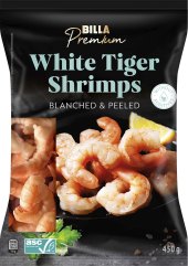 Krevety mražené White tiger shrimps Billa Premium