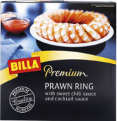 Krevety vařené glazované mražené Premium Billa