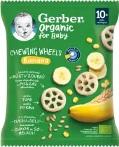 Křupky dětské bio Kolečka Gerber Organic for Baby