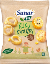 Křupky Kuku kroužky Bio Sunar