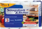 Utěrky kuchyňské 3vrstvé Saugstark&Sicher