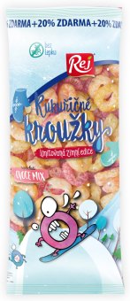 Kukuřičné kroužky ochucené Rej