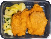 Kuřecí řízek s brambory Globus