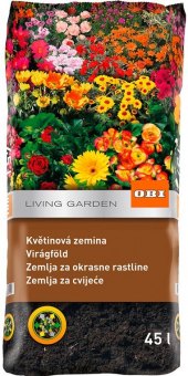 Květinový substrát Living Garden OBI