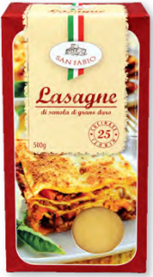 Těstoviny Lasagne San Fabio