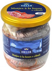 Matjesové řezy a la losos s cibulí Heleb