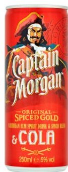Míchaný nápoj  Cola +  Captain Morgan