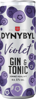 Míchaný nápoj Dynybyl Violet Gin a Tonic