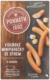 Minipárečky vídeňské se sýrem Ponnath