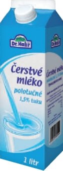 Mléko čerstvé Dr. Halíř - 1,5% polotučné
