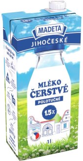 Mléko čerstvé Jihočeské Madeta - 1,5% polotučné
