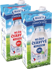 Mléko čerstvé Jihočeské Madeta