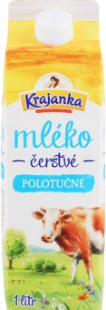Mléko čerstvé Krajanka - 1,5% polotučné