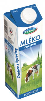 Mléko čerstvé Moravia - 1,5% polotučné