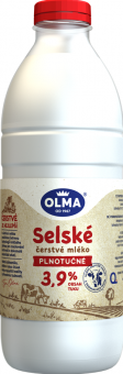 Mléko čerstvé selské Olma - 3,9% plnotučné