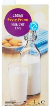 Mléko trvanlivé bez laktózy Tesco Free From - 1,5% polotučné