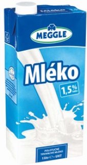 Mléko trvanlivé Meggle - 1,5% polotučné