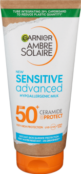 Mléko na opalování Sensitive Advanced OF 50+ Garnier Ambre Solaire