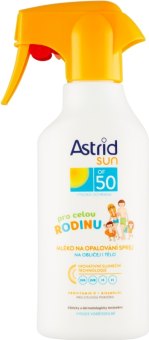 Mléko na opalování ve spreji OF 50 + Astrid Sun