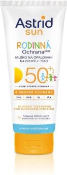 Mléko rodinné na opalování OF 50+ Astrid Sun
