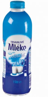 Mléko trvanlivé - 1,5% polotučné