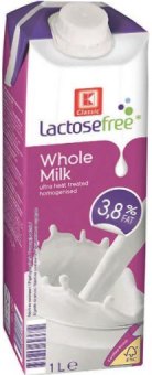 Mléko trvanlivé s nízkým obsahem laktózy Lactosefrei K-Free - 3,8 %