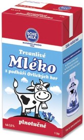 Mléko trvanlivé Bohemilk - 3,5% plnotučné