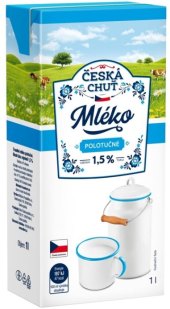 Mléko trvanlivé Česká chuť - 1,5% polotučné