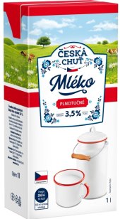 Mléko trvanlivé Česká chuť - 3,5% plnotučné