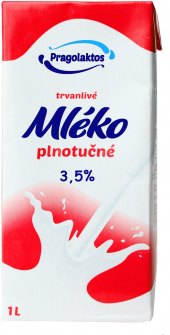 Mléko trvanlivé Pragolaktos - 3,5% plnotučné