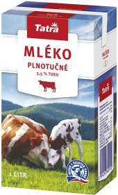 Mléko trvanlivé Tatra - 3,5% plnotučné