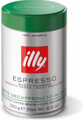 Mletá káva bez kofeinu Espresso Illy