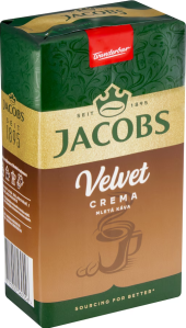 Mleté kávy Jacobs Velvet