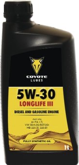 Motorový olej 5W-30 Longlife III Lubes Coyote