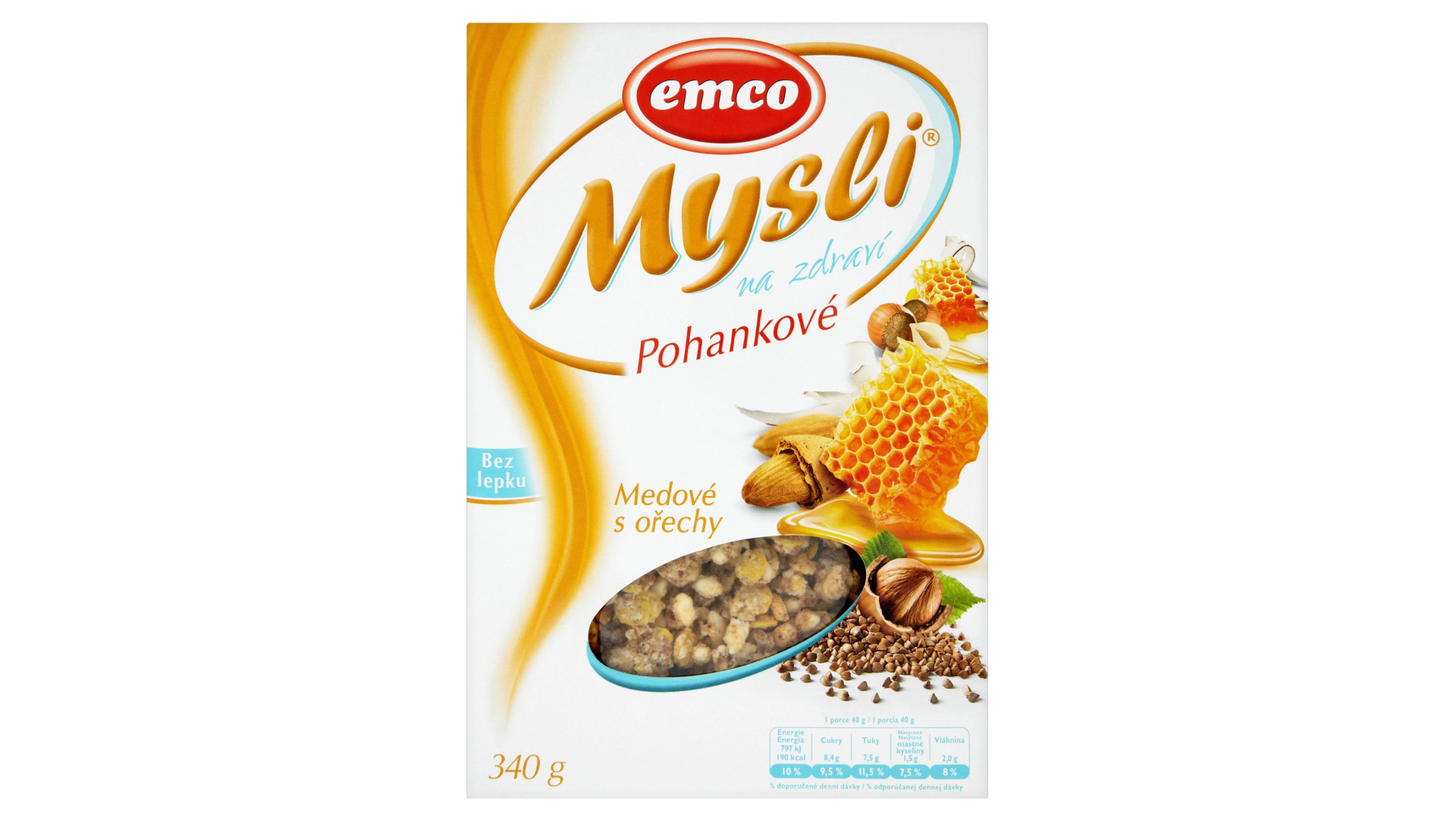 Müsli bez lepku Mysli na zdraví Emco levně Kupi.cz