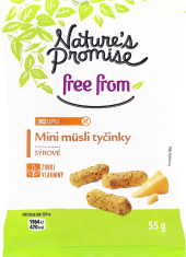Müsli tyčinky bez lepku Free From Nature's Promise