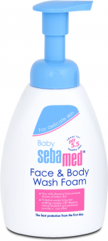 Mycí pěna na obličej a tělo Sebamed Baby