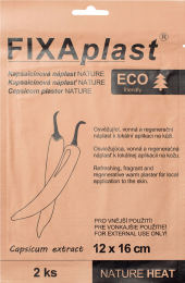 Náplast hřejivá kapsaicinová nature ECO Fixaplast