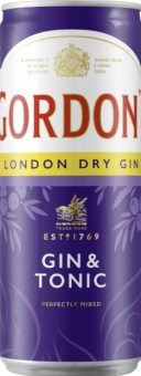 Nápoj míchaný Gin & Tonic Gordon's