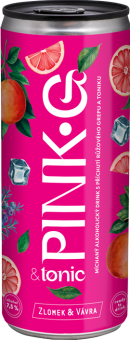 Nápoj míchaný Pink G & Tonic Zlomek & Vávra