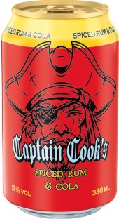 Nápoj míchaný Spiced Rum & Cola Captain Cook's