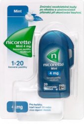 Nikotinové pastilky 4 mg Nicorette