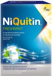 Nikotinové žvýkačky 4 mg NiQuitin