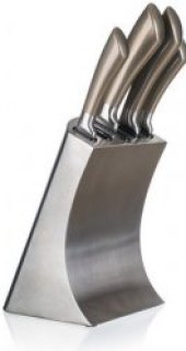 Nože ve stojanu Metallic Platinum Banquet